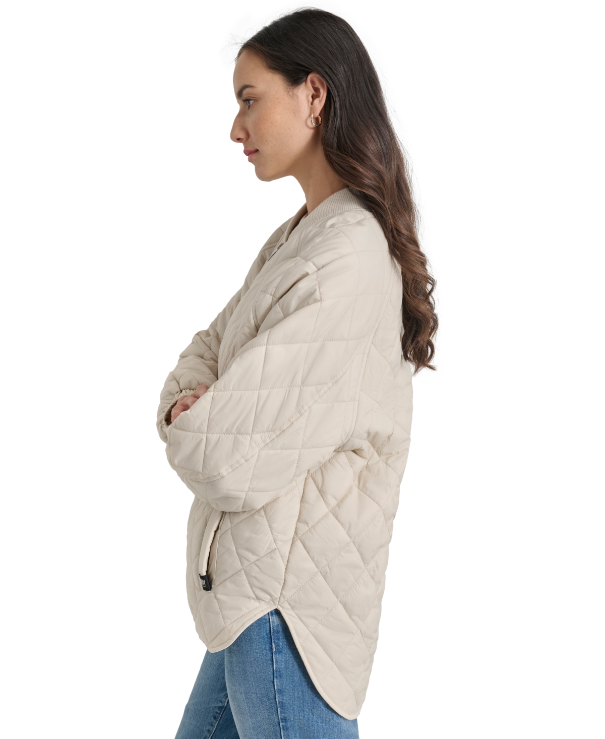 Dkny Jeans Women's Zip-Front Lightweight Puffer Jacket - D5K - LT CITY KHAKI