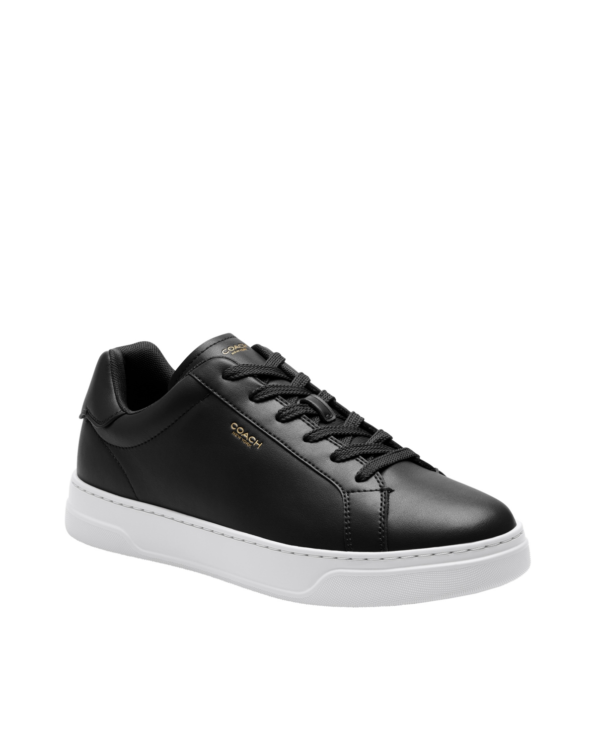 Coach Men's High Line Lace-up Closure Sneaker - Black/White