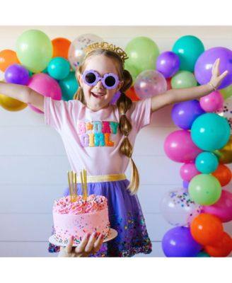 Baby Girls Birthday Patch Short Sleeve T-Shirt