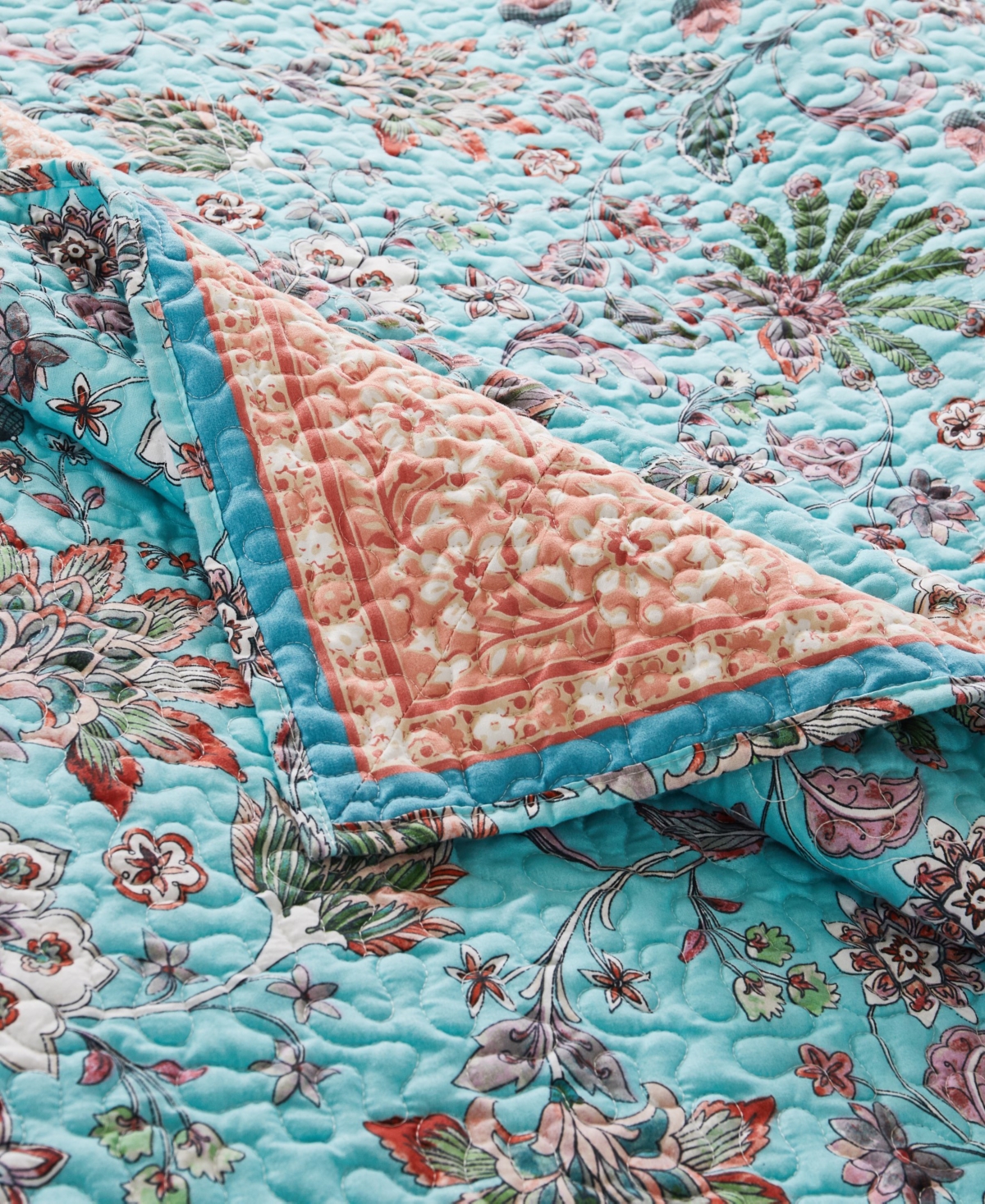 Greenland Home Fashions Audrey Classic 3-pc. Bedspread Set, Queen In Turquoise
