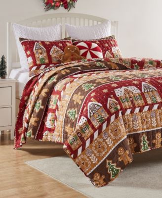 Gingerbread Lane Holiday 2-Pc. Quilt Set, Twin/Twin XL