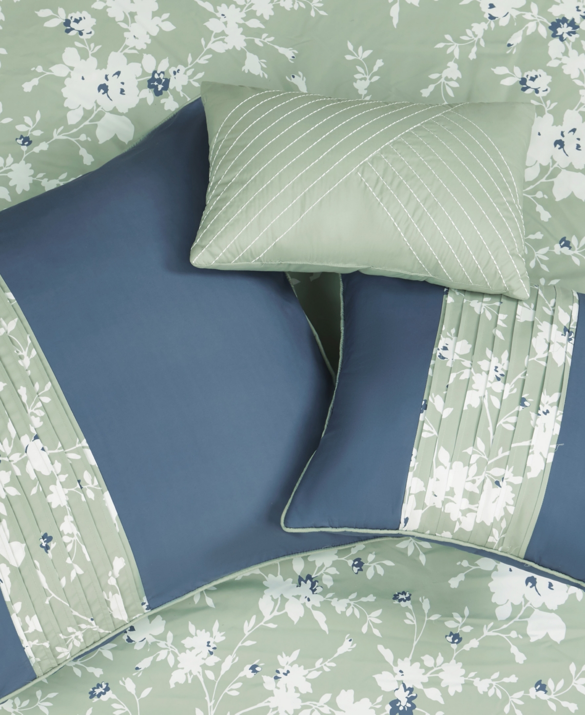 Shop Lucky Brand Fianna Floral 5-pc. Comforter Set, Twin/twin Xl In Sage Floral