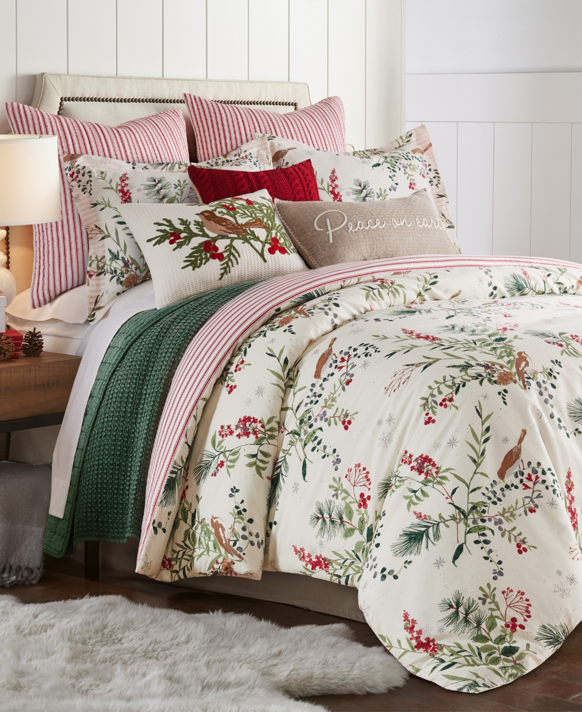 Levtex Winterberry Forest Reversible 2-pc. Comforter Set, Twin/twin Xl In Green