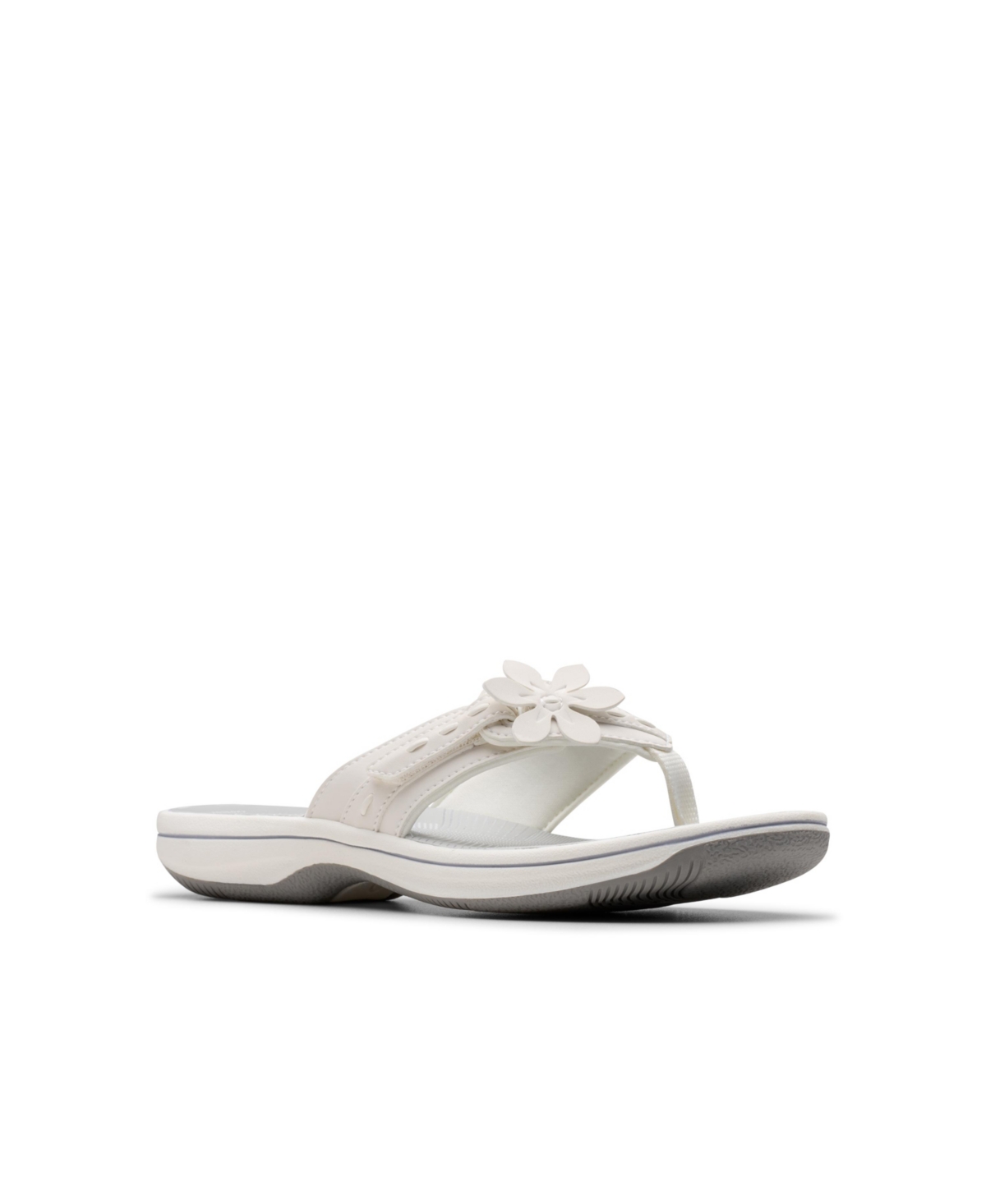 Clarks Breeze Opal In White Textile