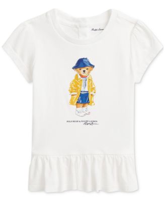 Polo Ralph Lauren - Baby Polo Bear Peplum Tee