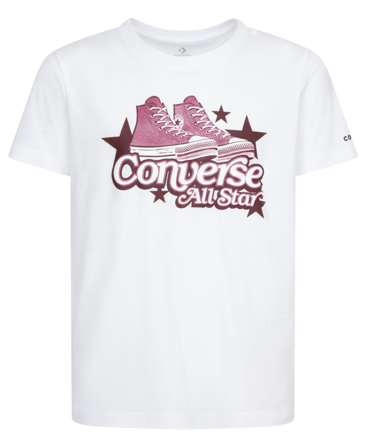 Converse Big Girls Retro Sneakers Graphic Tee