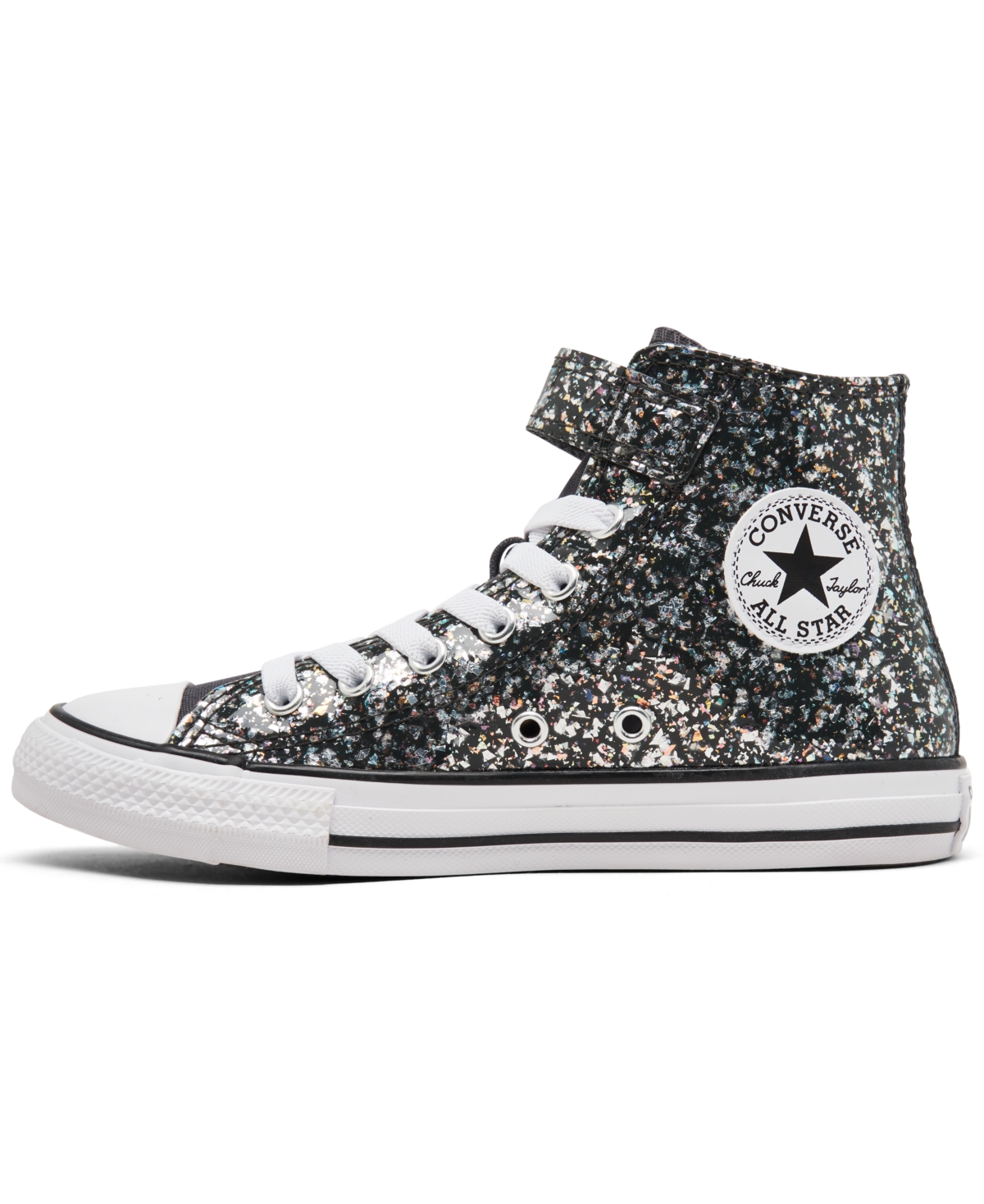 CONVERSE LITTLE GIRLS CHUCK TAYLOR ALL STAR GLITTER EASY-ON CASUAL SNEAKERS FROM FINISH LINE 