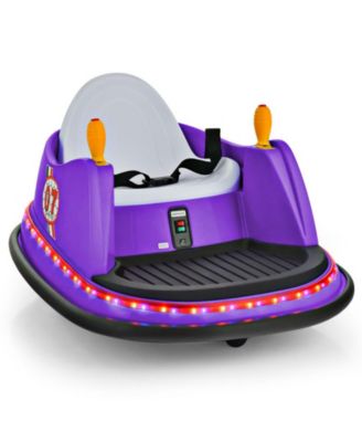 12V Kids Ride On Bumper Car 360-Degree Spin Race Toy with Remote Control