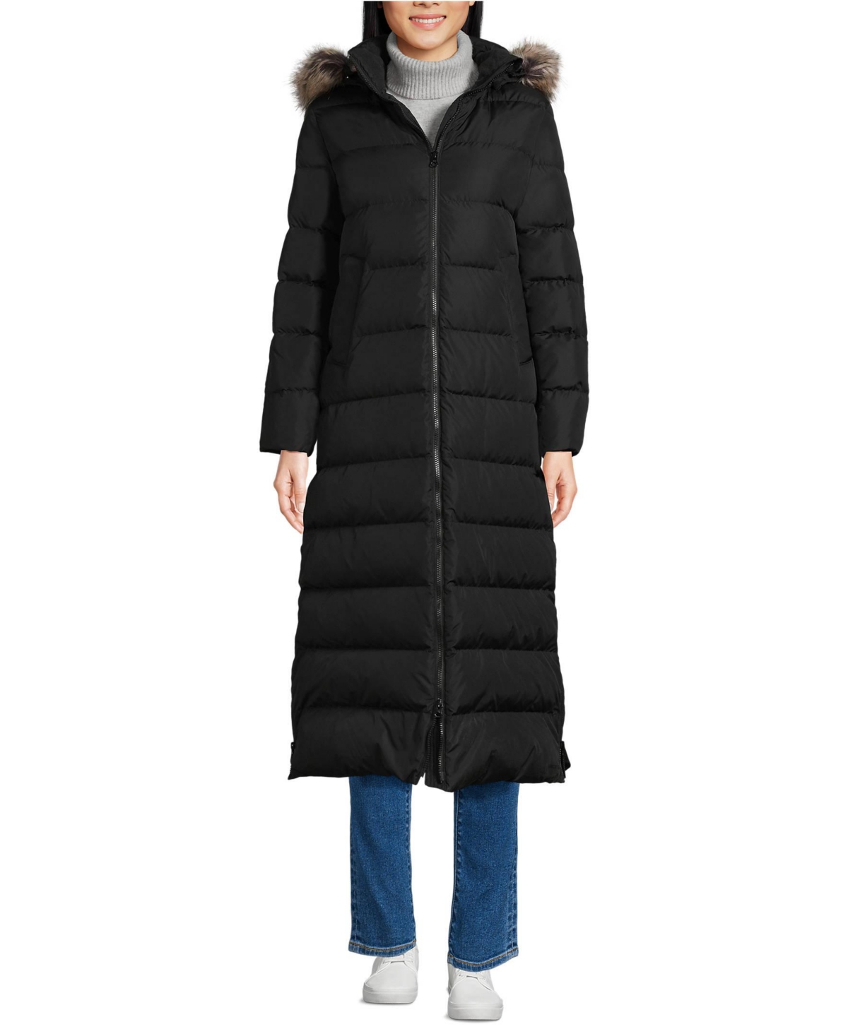 Lands' End Women's Petite Max 600 Down Long Maxi Coat