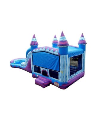 Fantastic Commercial Grade Inflatable Bounce House Water Slide with Detachable Pool for Kids and Adults (with Blower), Wet Dry Use, Basketball Hoop, Outdoor Indoor, Big Inflatable, Birthday Party