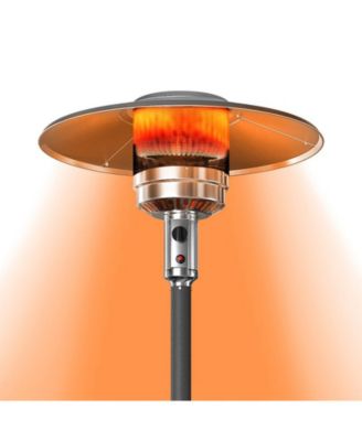 48000 BTU Propane Brown Patio Heater with Cover and Wheels