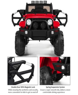 12V Electric Ride On Truck with Parental Remote Control and LED Lights