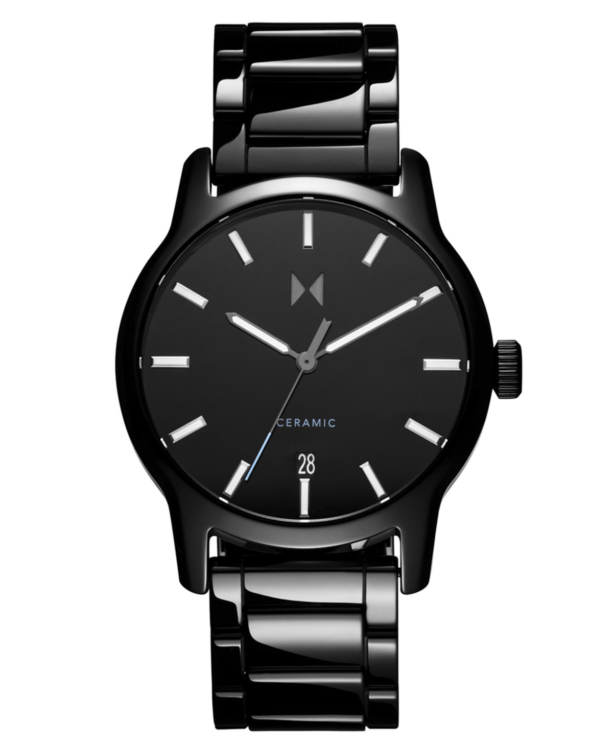 Men's Classic Ii Black Ceramic Bracelet Watch ,44mm - Black