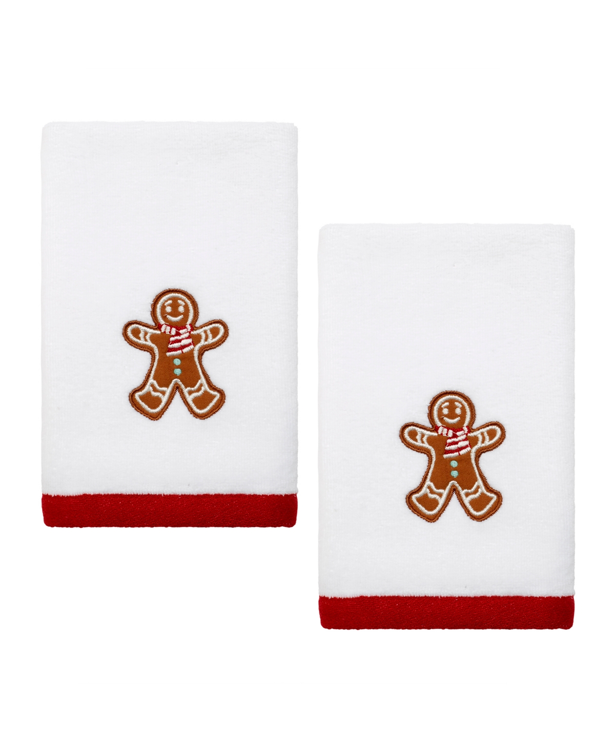 Avanti Sweet Treat Cotton Fingertip Towel, 18" X 11" In White