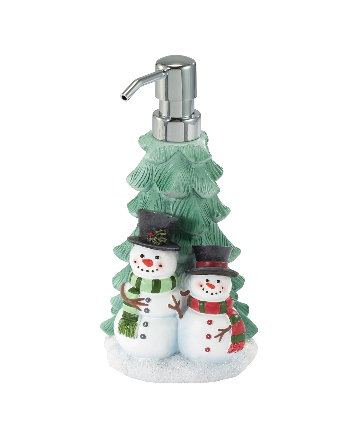 Winter Snowman Resin Soap/Lotion Dispenser - White