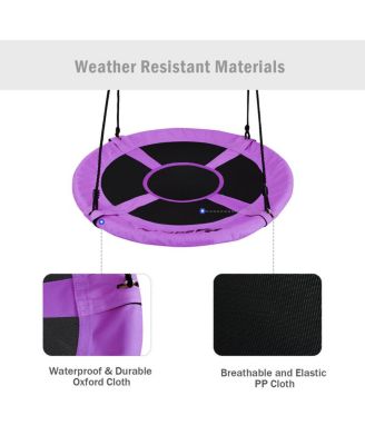 40 Inch Flying Saucer Tree Swing Indoor Outdoor Play Set