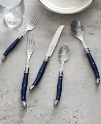 Laguiole Connoisseur 20-Piece 18/10 Stainless-Steel Flatware Set with Handles