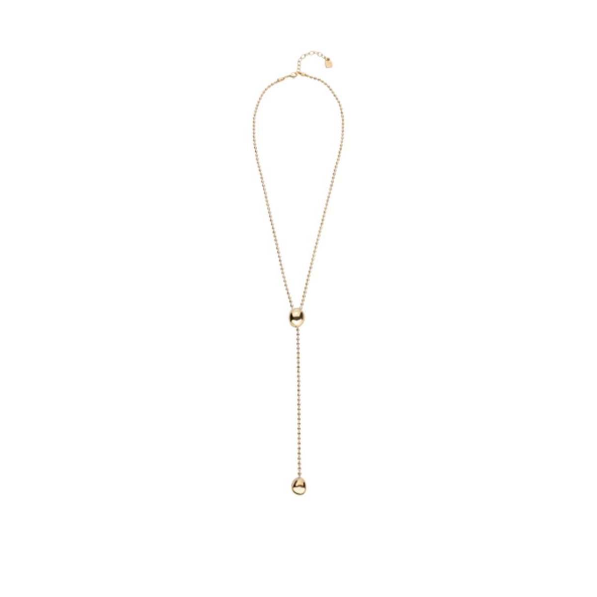 UNOde50 18K Gold Plated Metal Alloy Necklace with Height-Adjustable Chain - Gold