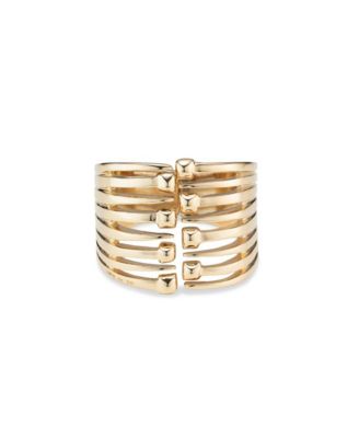 UNOde50 Nail Heads Cuff Metal Bracelet - Gold 465$
