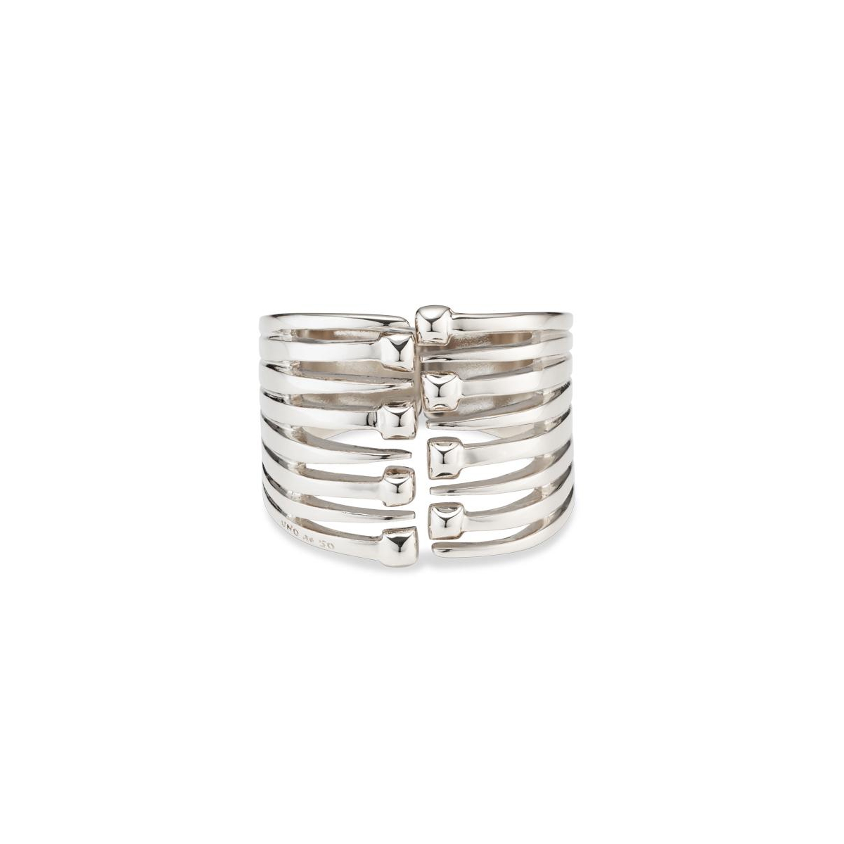 UNOde50 Nail Heads Cuff Metal Bracelet - Silver