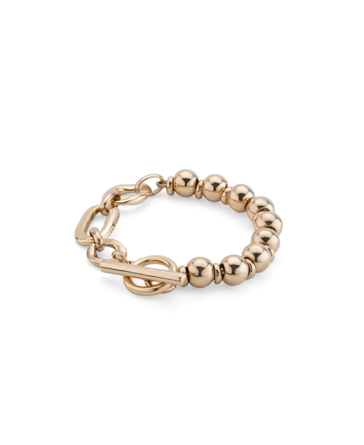 Unode50 Different Link Type Metal Alloy Bracelet In Gold