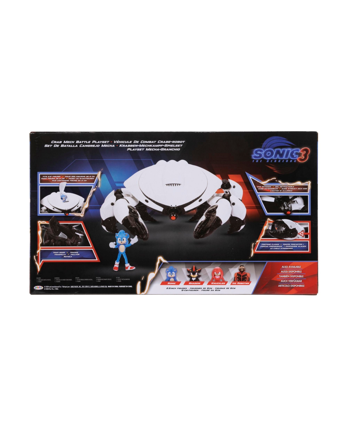 Sonic 3 Movie Crab Mech Battle Playset In Multicolor