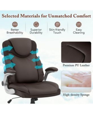 Ergonomic Office Chair PU Leather Executive Swivel