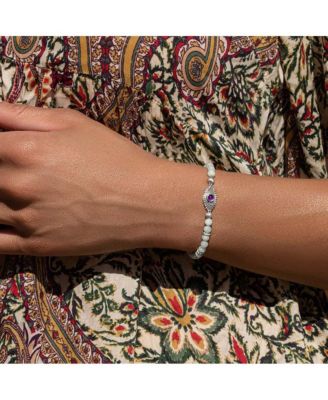 Prosperity Magnet - Jade Amethyst Evil Eye Charm Bracelet