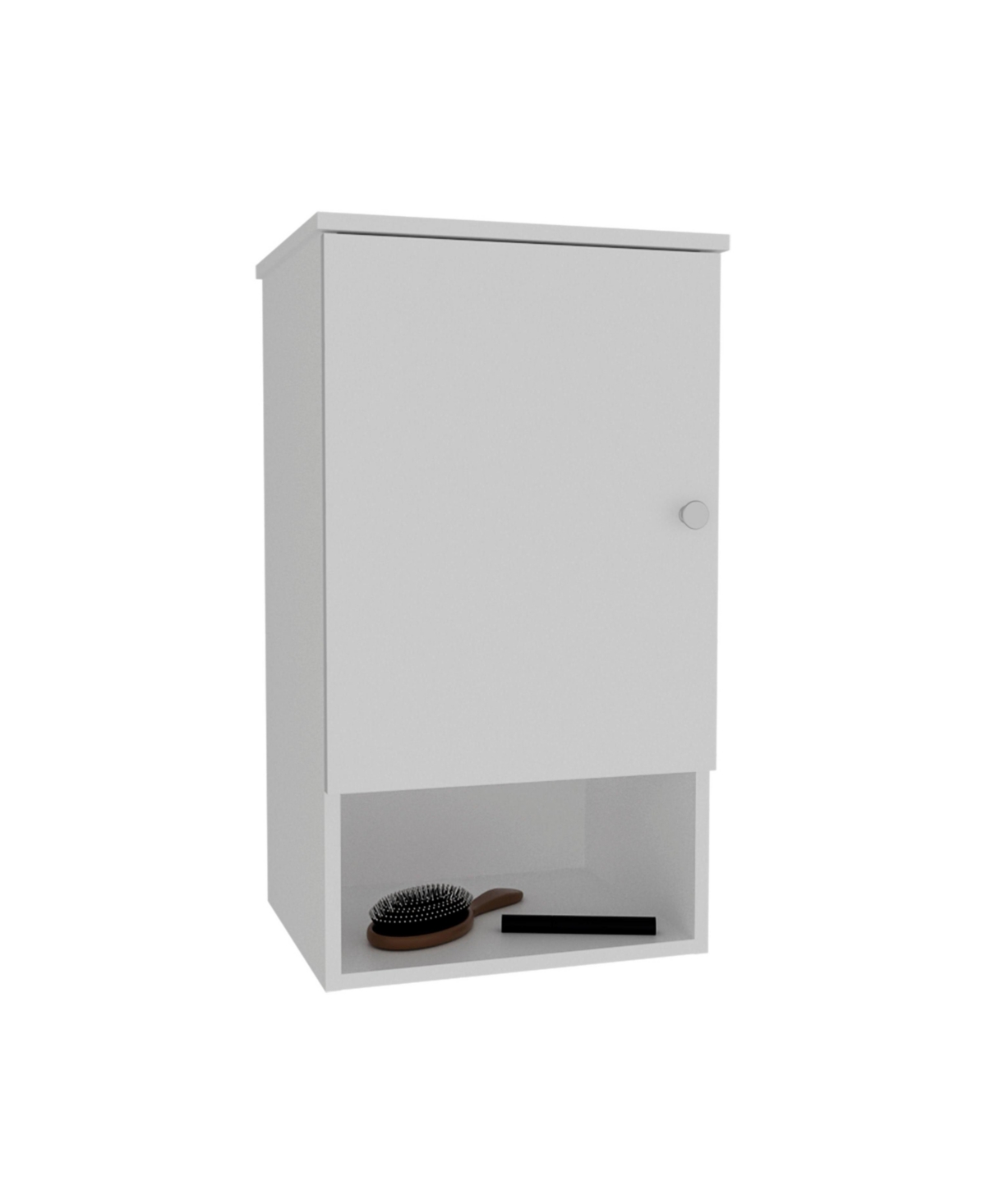 Depot E-Shop Nulato Medicine Cabinet with 1 Door and 3 Shelves, Black