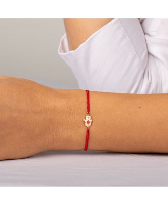 Expression of Love Red String Hamsa Heart Bracelet