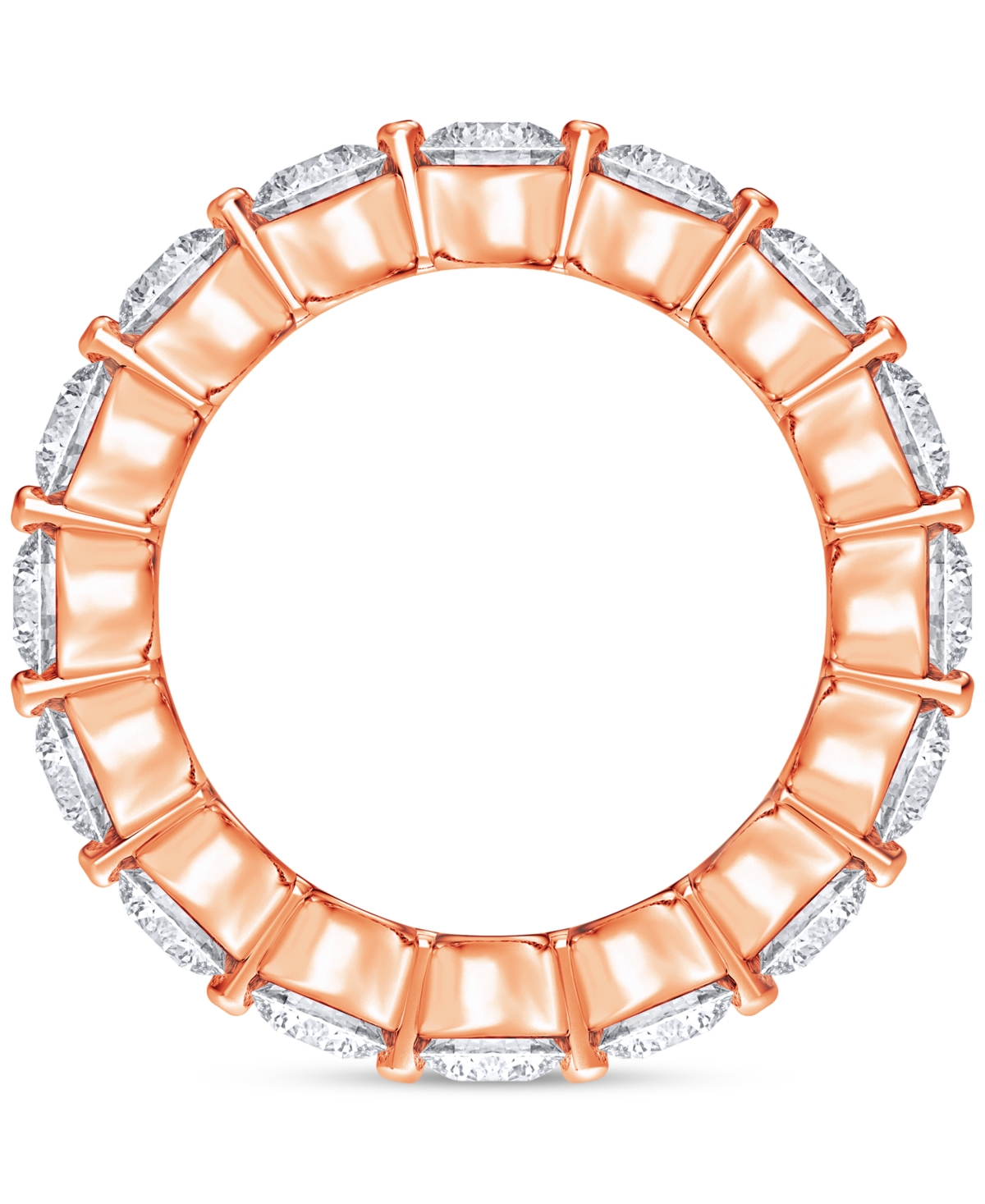 Macy's Diamond Eternity Ring (3 Ct. T.w.) In Platinum Or 14k Gold In Rose Gold