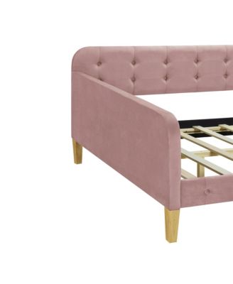 Full Size Upholstered Daybed with 4 Support Legs