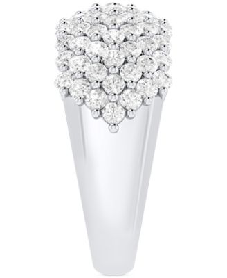 Lab-Grown Diamond Pav&eacute; Band (2 ct. t.w.) in Sterling Silver or 14K Gold-Plated Sterling Silver