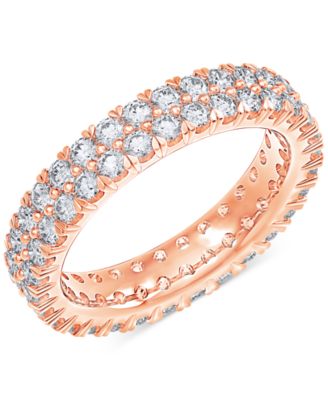 Diamond Double Row Eternity Ring (2 ct. t.w.) in Platinum, 14k White Gold, 14k Gold, or 14k Rose Gold