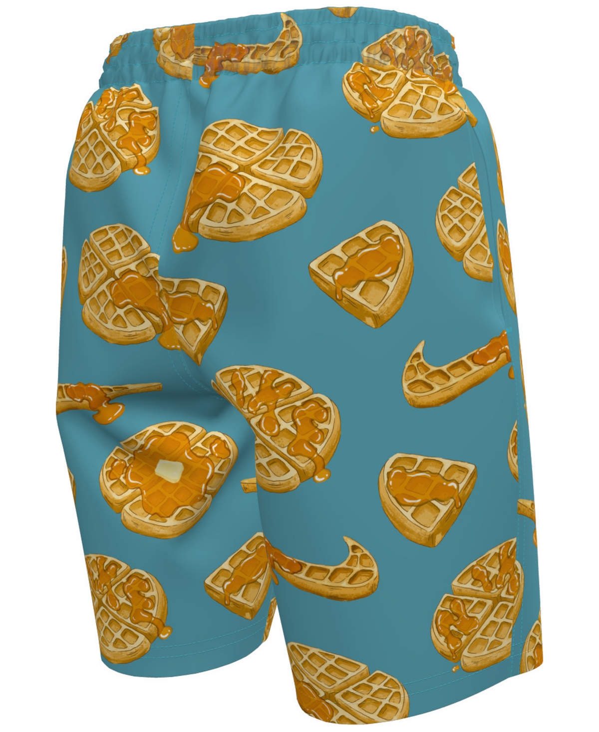 Nike Big Boys 7" Tossed Waffle Volley Swim Shorts In Dusty Cact