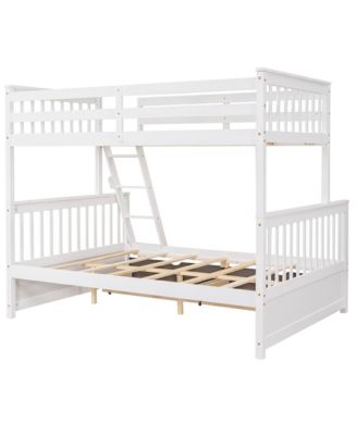 Twin-Over-Full Bunk Bed With Ladders And Two Storage Drawers