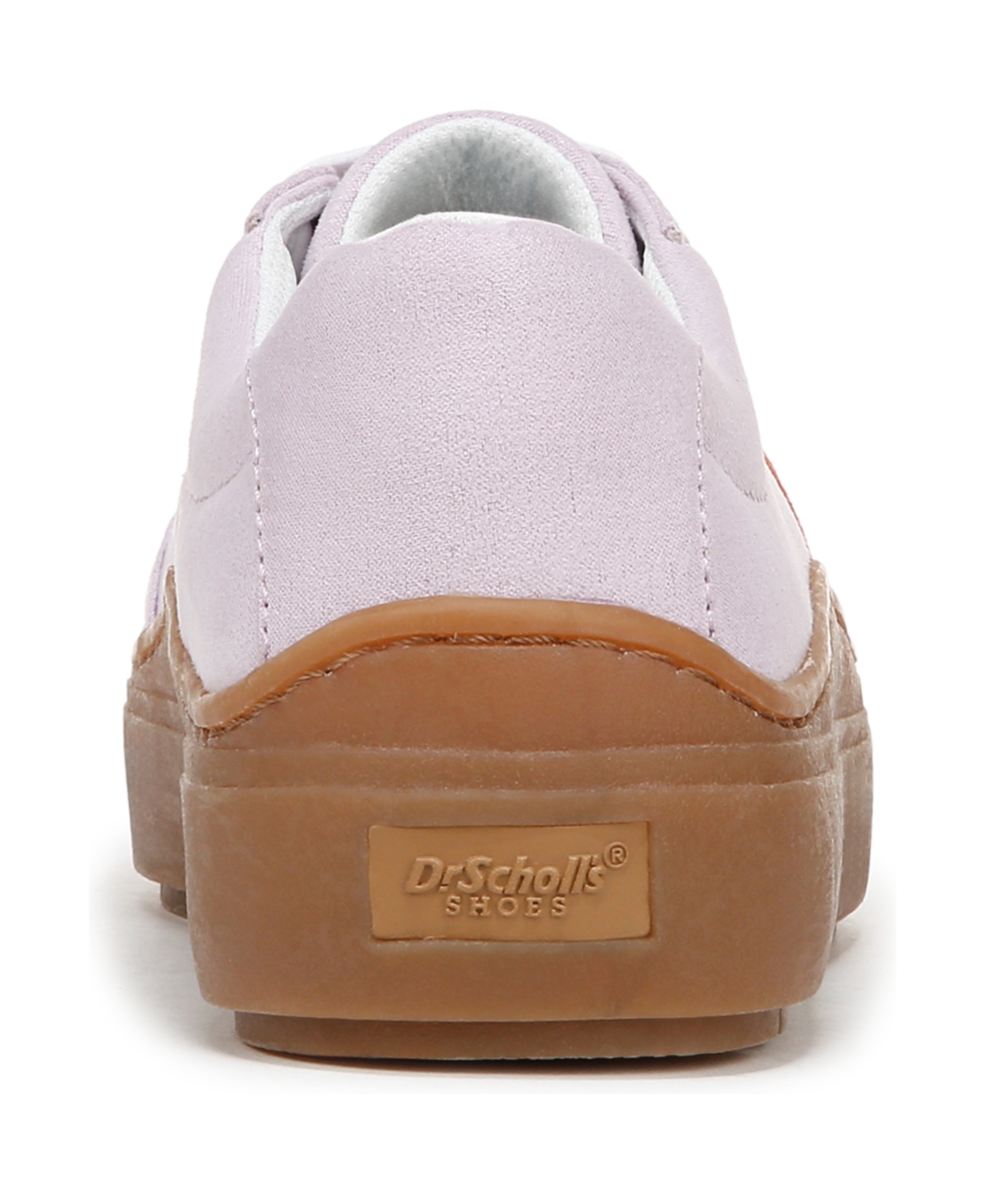 Shop Dr. Scholl's Women's Time Off Win Lace Up Platform Sneakers In Lavender Microfiber