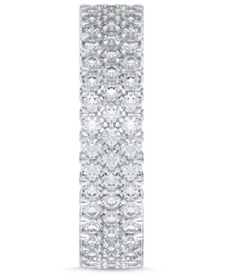 Diamond Three-Row Eternity Band (2 ct. t.w.) in Platinum, 14k White Gold, 14k Gold, or 14k Rose Gold