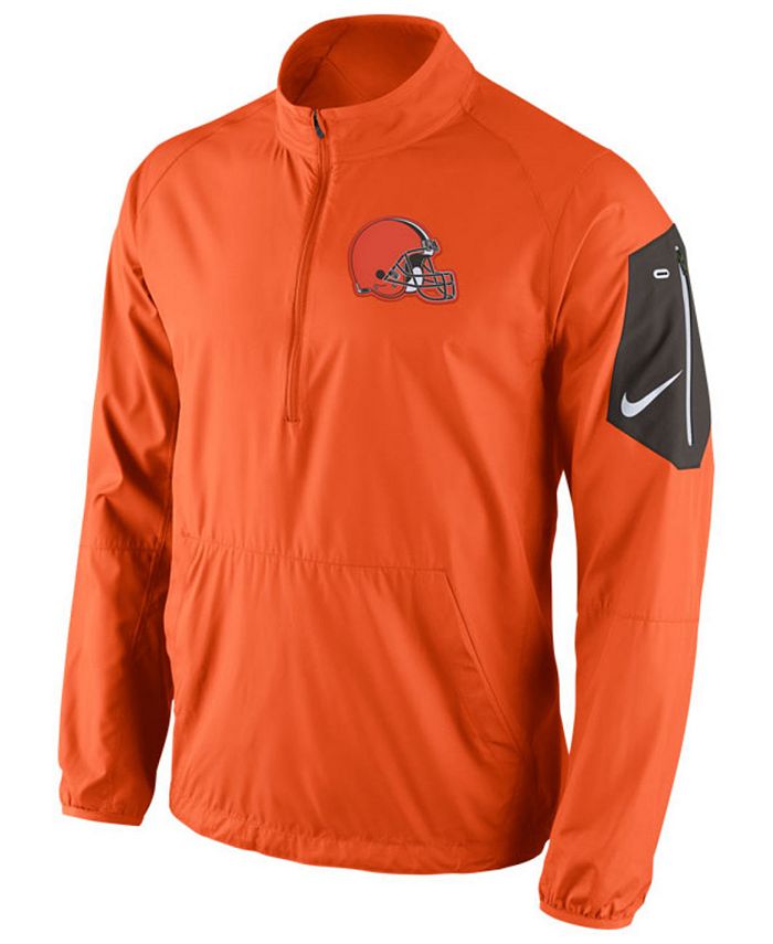 Nike Men's Cleveland Browns Lockdown Half-Zip Jacket - Macy's