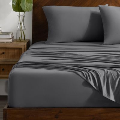 4 Way Microfiber Stretch Knit 4 Pc Sheet Set, Queen