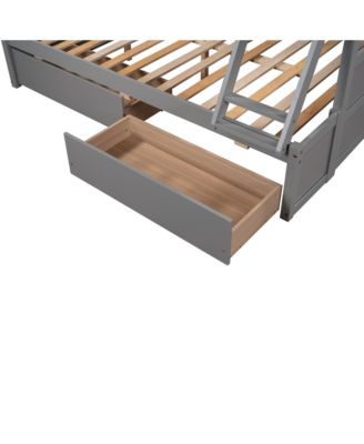 Streamdale Twin Over Full Bunk Bed With Storage