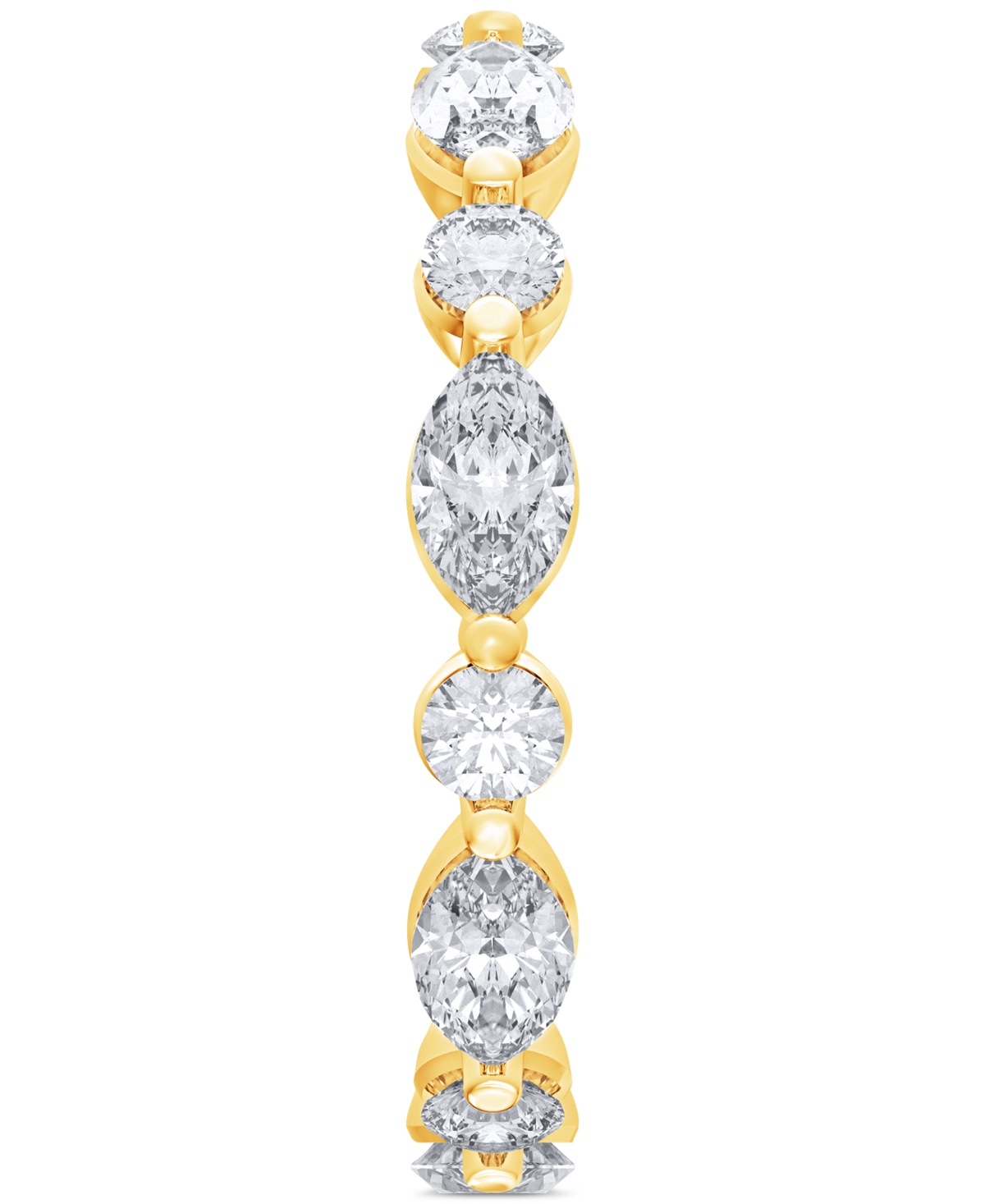Macy's Diamond Eternity Ring (2 Ct. T.w.) In Platinum, 14k White Gold, 14k Gold, Or 14k Rose Gold In Yellow Gold