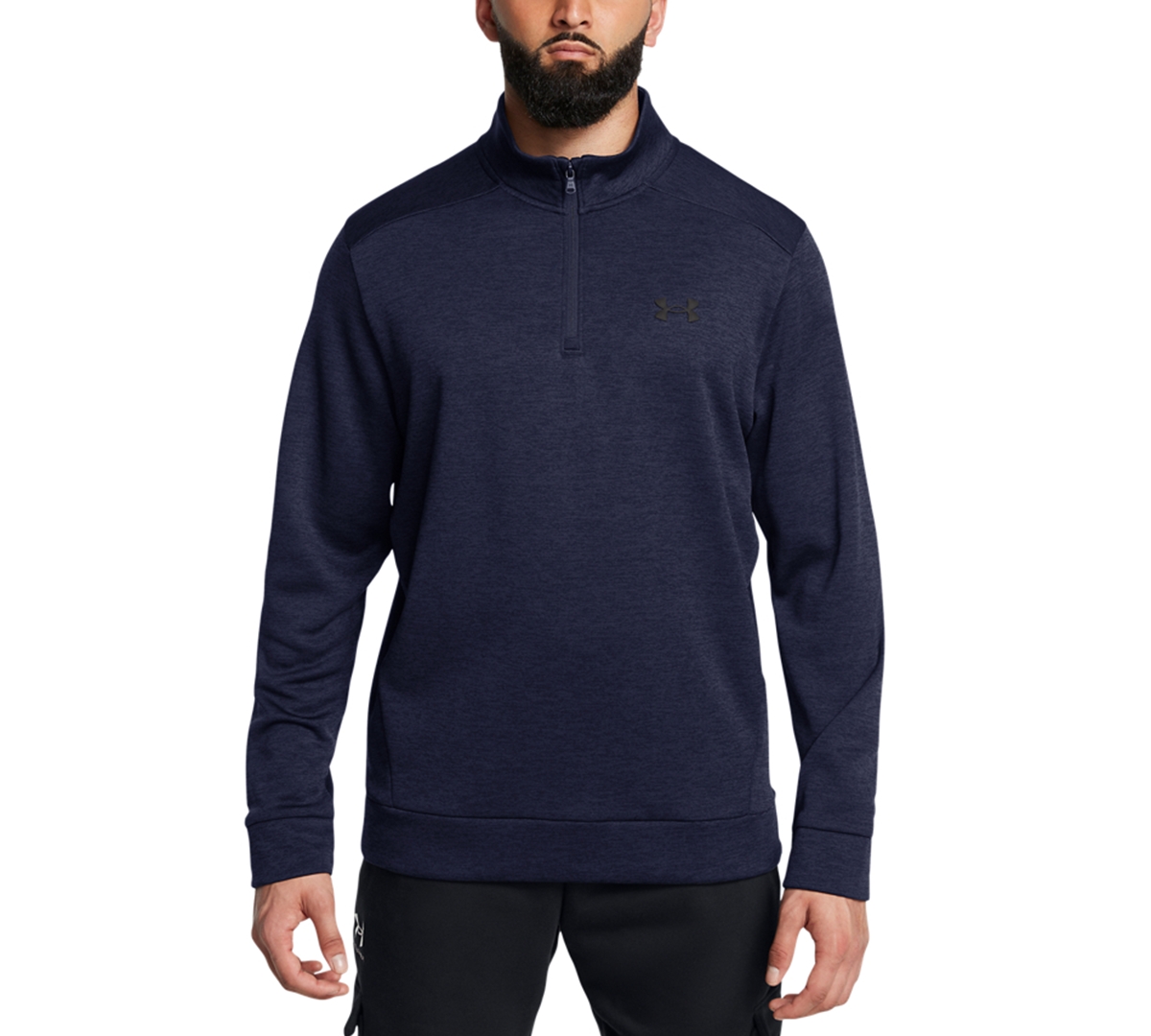 Men's Armour Fleece Twist Quarter-Zipper Sweatshirt - 410 Midnig