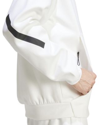 フリースジャケット adidas originals Fit Long Sleeves Brand Logo Hoodie adidas Men's Z.N.E. Classic Fit Long Sleeve Zip-Front Logo