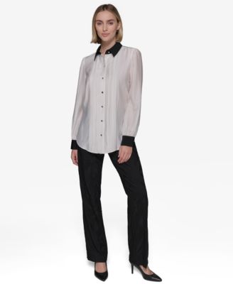 Women's Pintucked Blouse