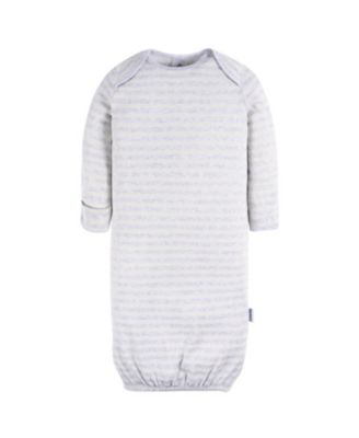 Baby Boys Gowns with Mitten Cuffs, 4-Pack