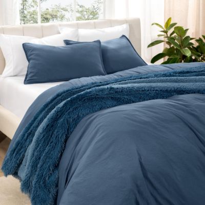 Ultra-Soft Sand washed King Duvet Cover & Sham Set