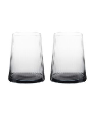 Empire Double Old Fashioned Tumblers Smoke, Set of 2