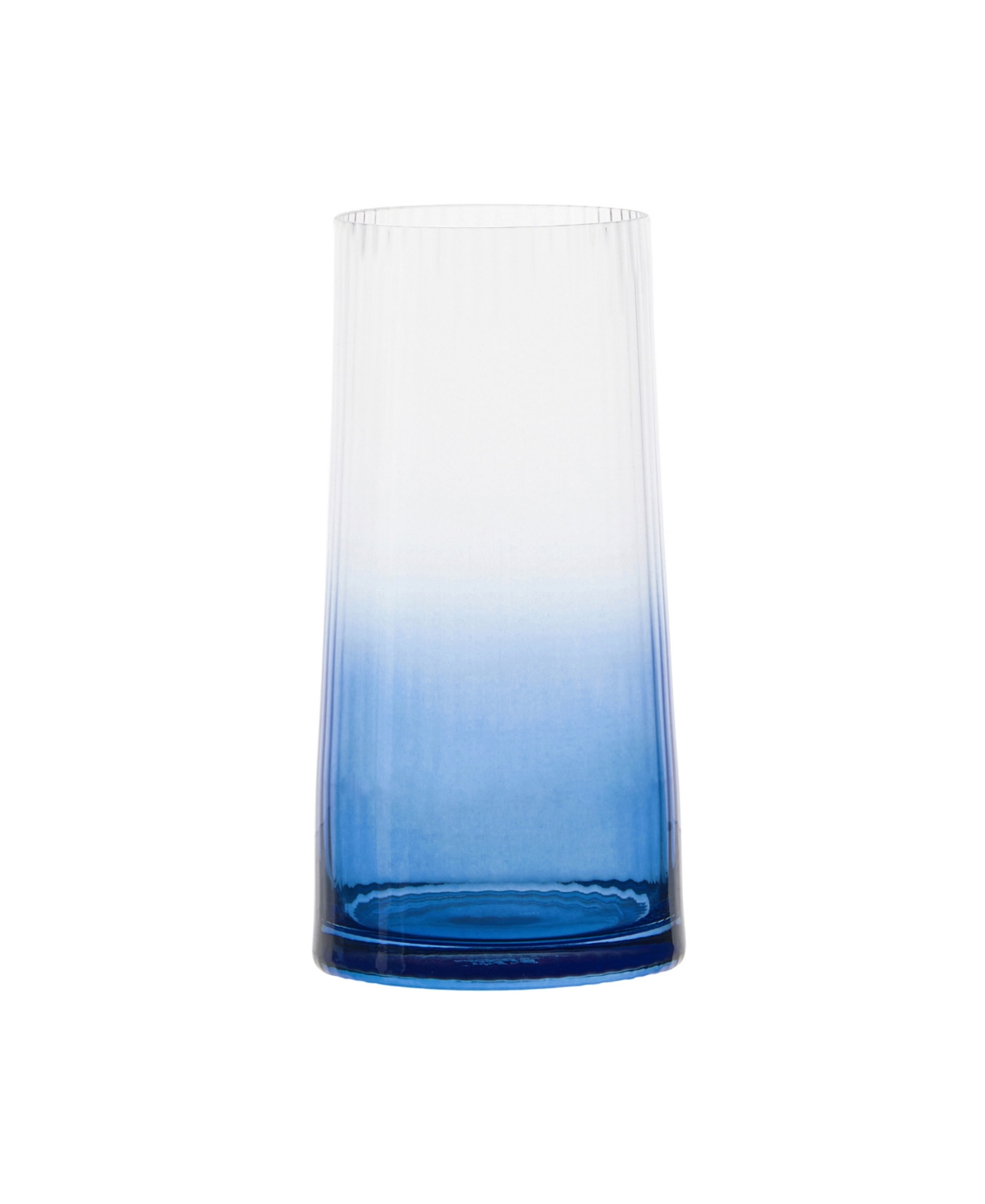 Anton Studio Designs Empire Blue Highball Tumblers, Set Of 2 In Blue