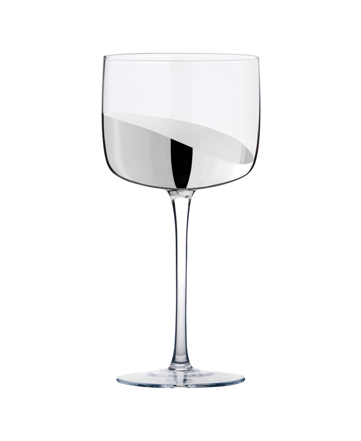 Anton Studio Designs Wave Gin Glasses, Set Of 2 In Silver